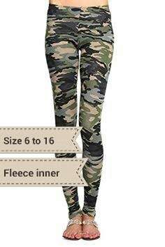 Green Camo pants/leggings sizes 6 8 10 and 12 only