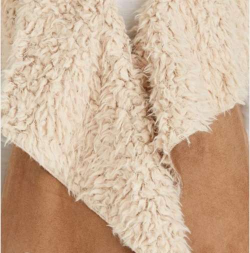Sleeveless Shearling Vest