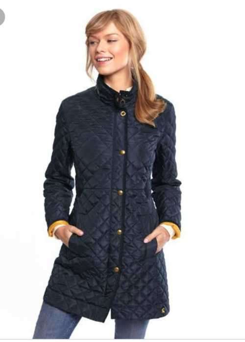 Long Quilted Jacket with Hood