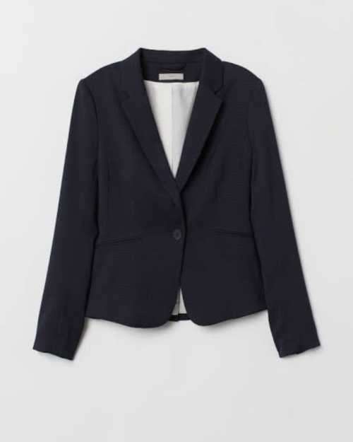 charcoal Fitted Blazer