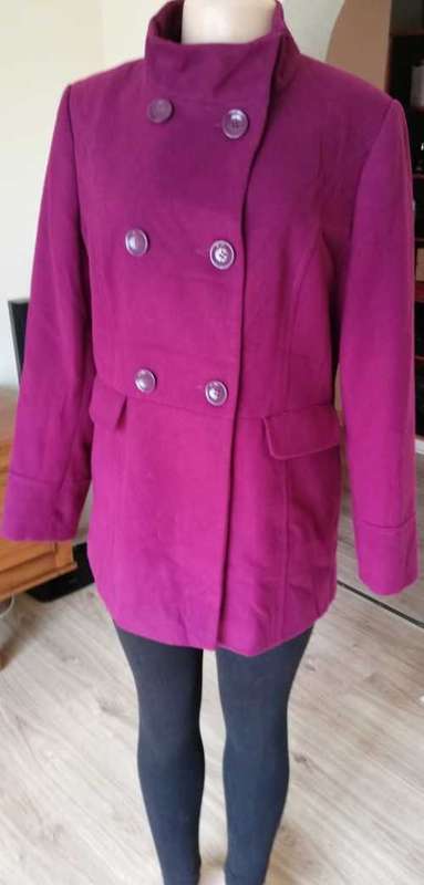 Gorgeous Purple  Melton Pea coat