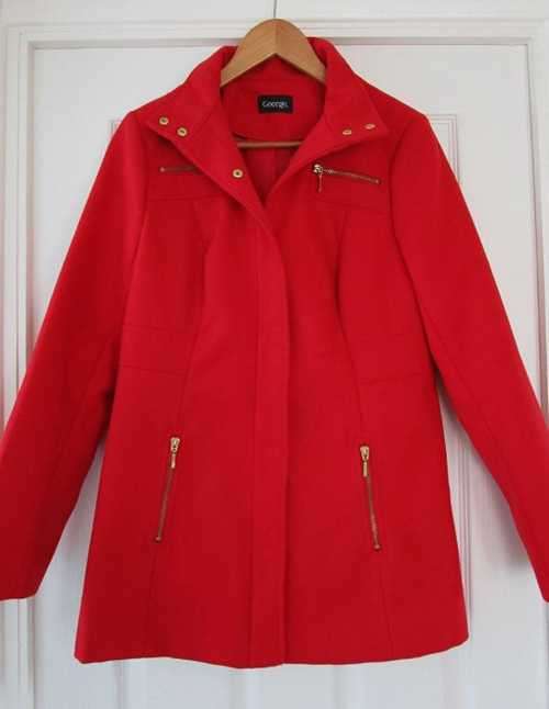 Gorgeous Red Melton Coat