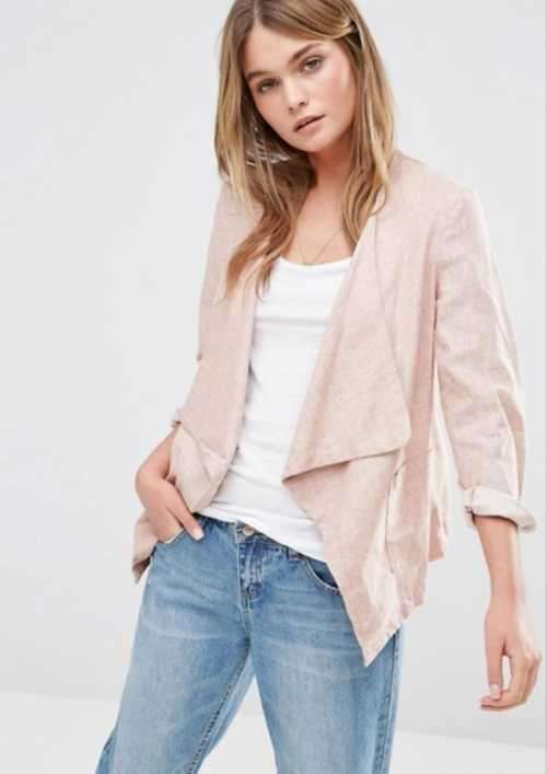 Beautiful Linen Waterfall shrug
