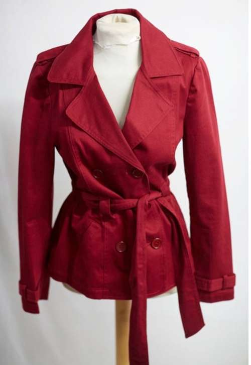 Short Red Trench Coat