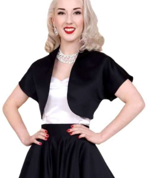 Black Fitted Bolero