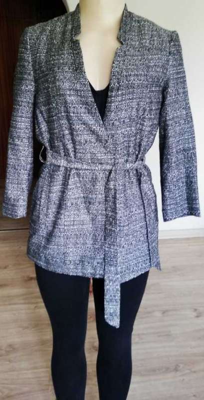 H&M Tweed Belted Coat