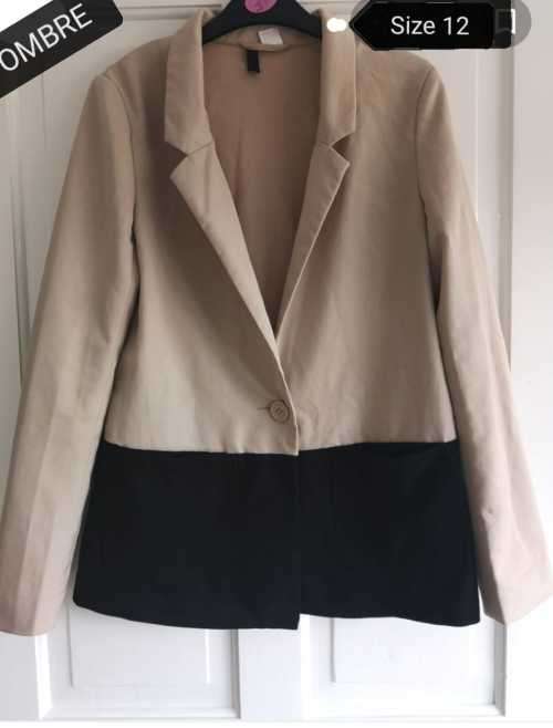 Stunning Beige and Black Blazer