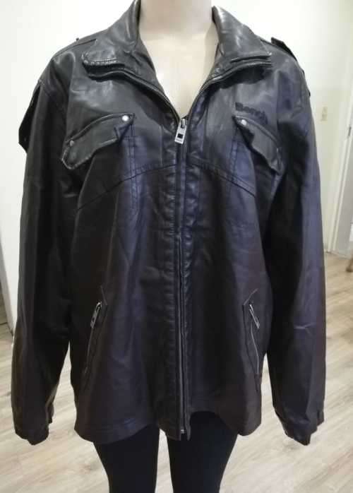 Dark Brown Bench Leather Jacket