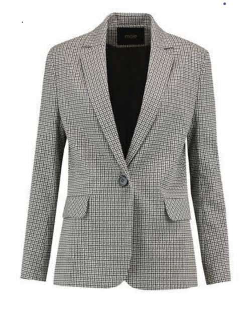 Beautiful Fitted Check Blazer