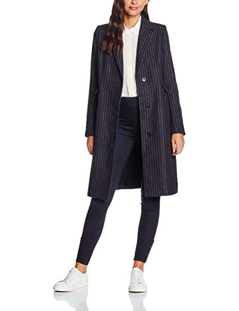 Longer Length Navy Pinstripe  Blazer Jacket