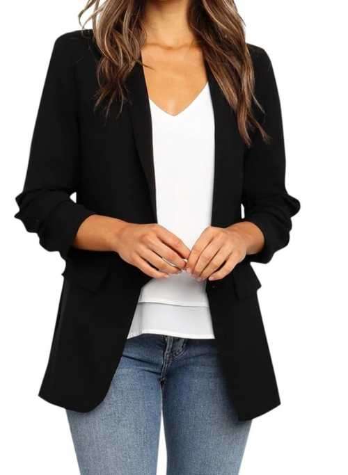 Fitted Black Blazer