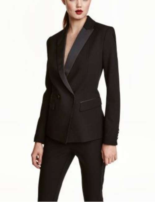 Black Double breasted Blazer