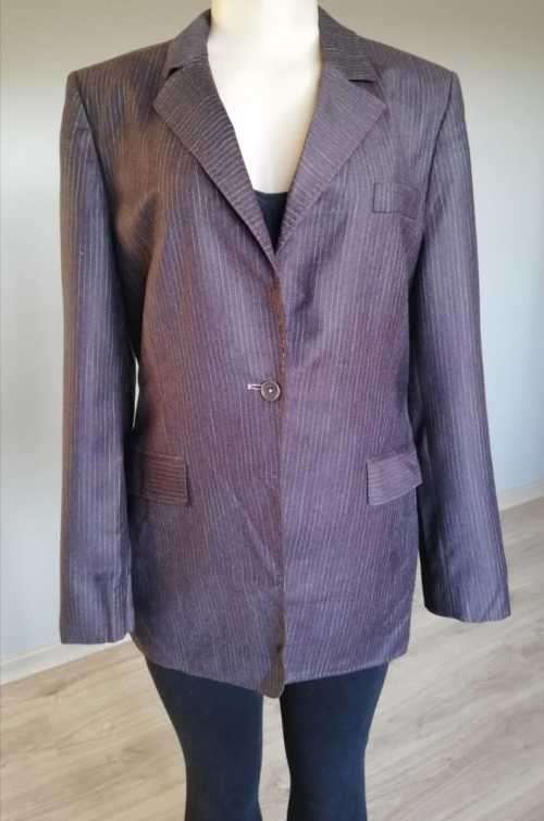 Gorgeous Brown Blazer with multi colour pinstripe