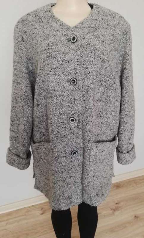 Black and white Tweed Coat