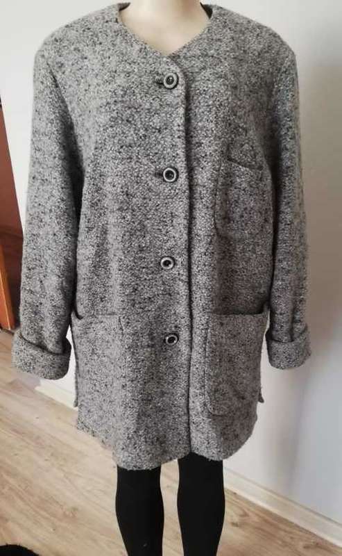 Black and white Tweed Coat