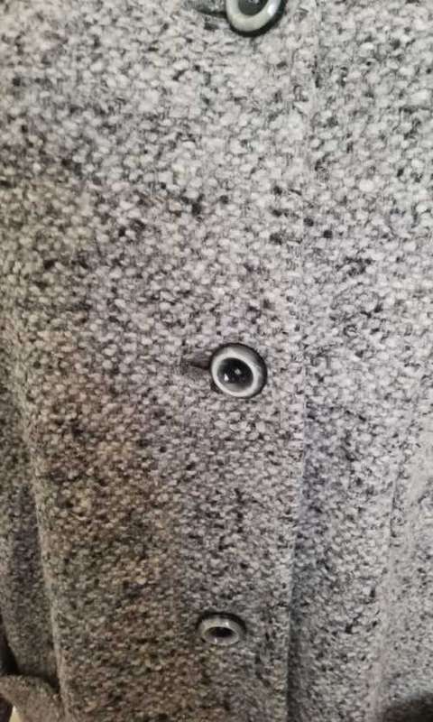 Black and white Tweed Coat