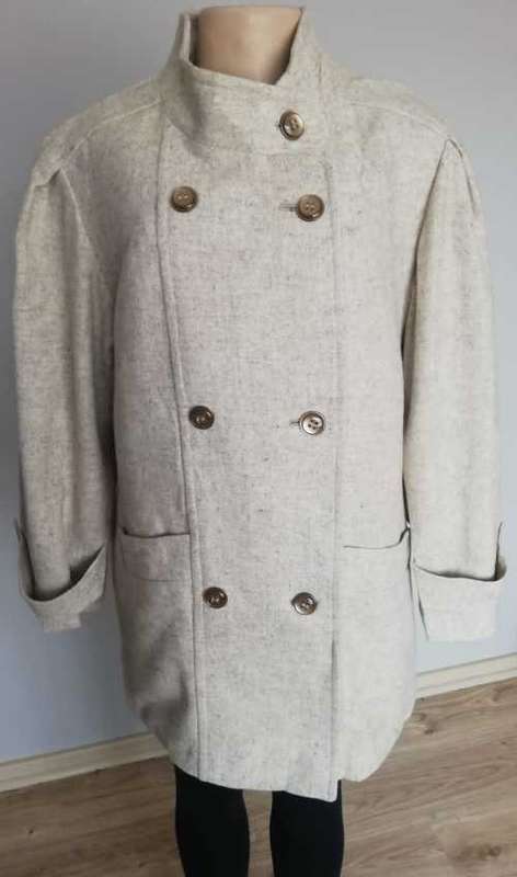 Cream Double breasted Coat