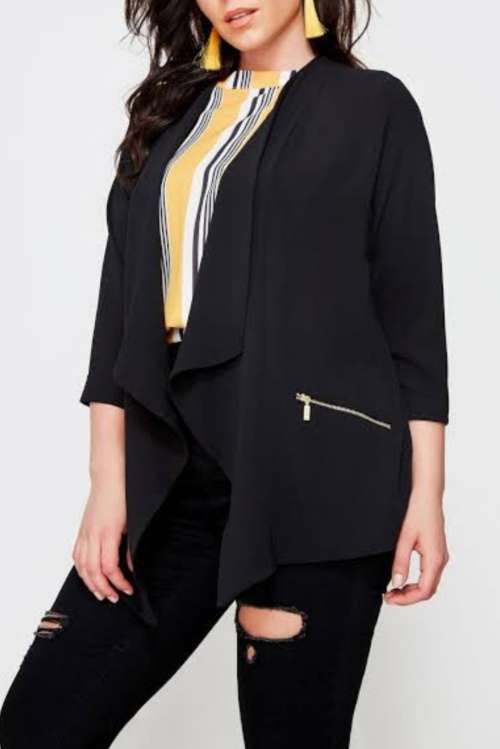 Beautiful Black waterfall Jacket