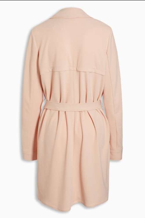 Peach lightweight wrap coat