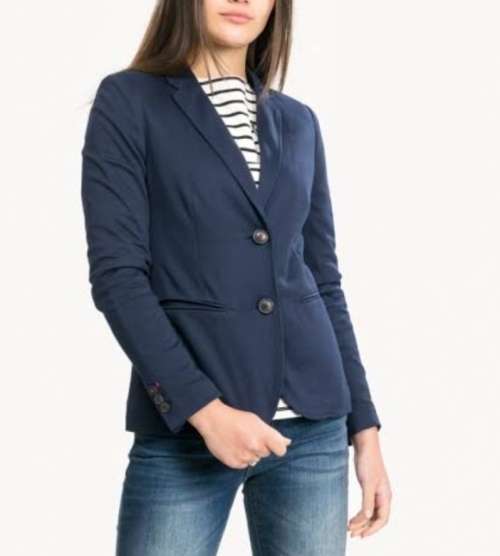 Navy Jersey Blazer