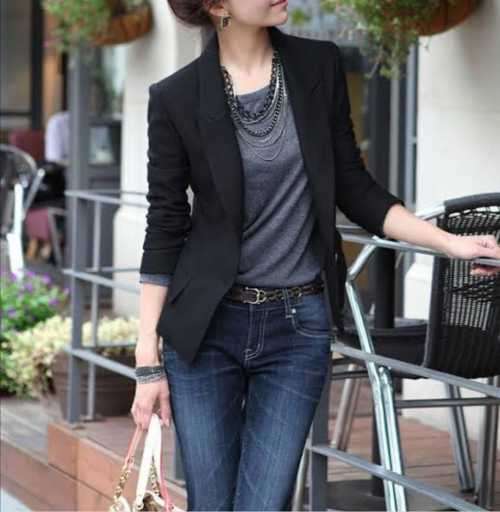 Fitted Black Blazer