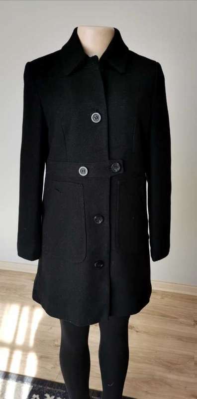 Black Textured Coat