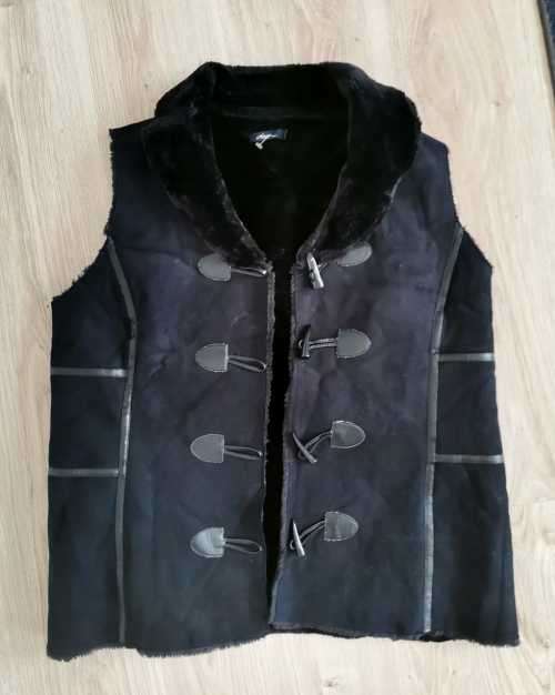 Stunning Suede Gillet with full faux fur inner