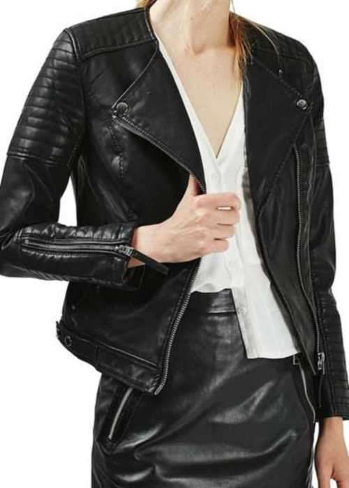 Gorgeous Biker Style Faux leather Jacket
