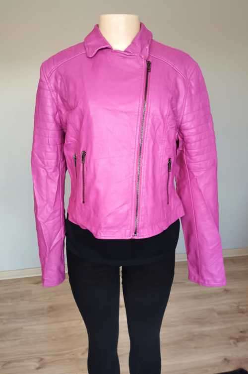 Gorgeous Purple Faux Leather Jacket...worn once