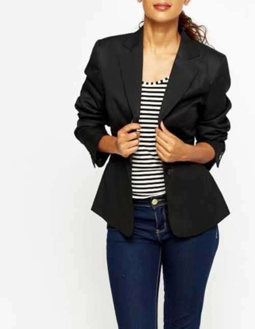 Gorgeous Streamline Black Blazer