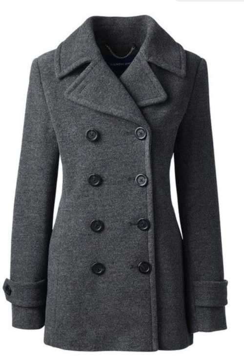 Stunning Grey Military Style Peacoat