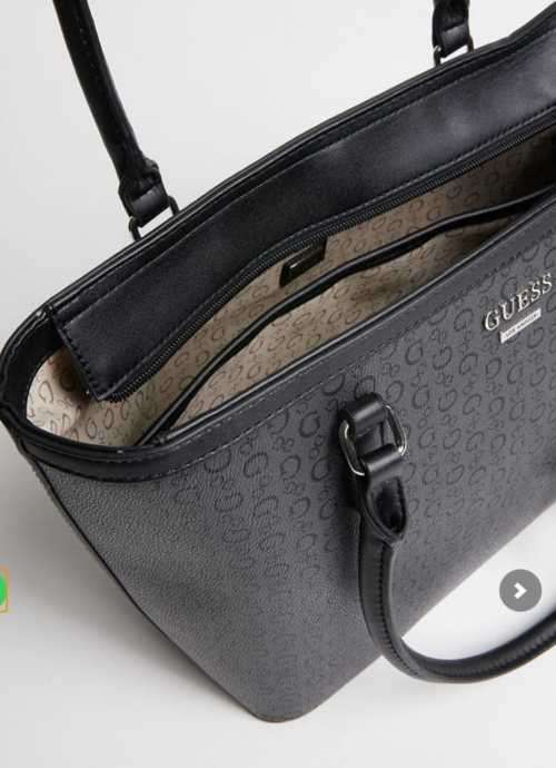 Authentic Guess Stepp carryall-black  exc mini purse