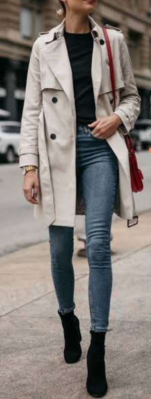 Beautiful Grey Trench Coat