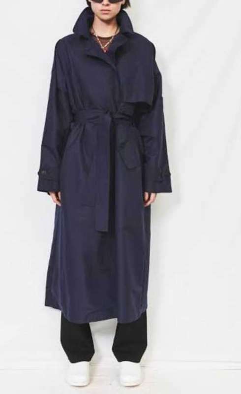 Gorgeous Maxi Navy Trench Coat