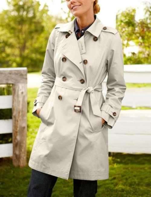 Light Beige Trench Coat