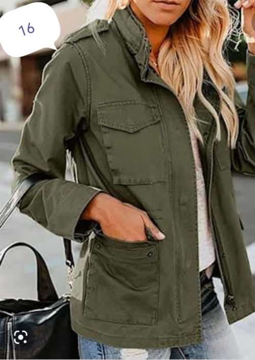 Stunning khaki Utility Jacket