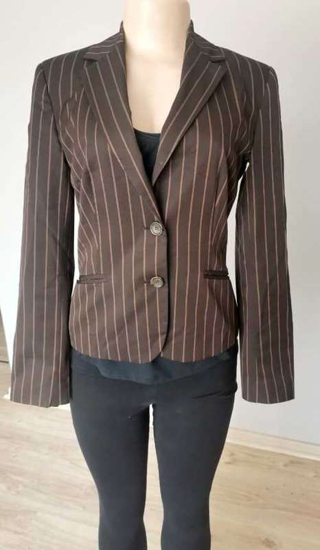 ZARA Brown Pinstripe Blazer