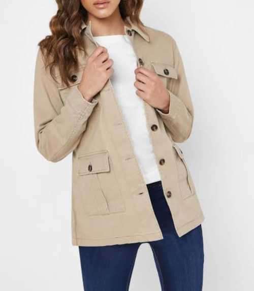 Beige Utility Blazer
