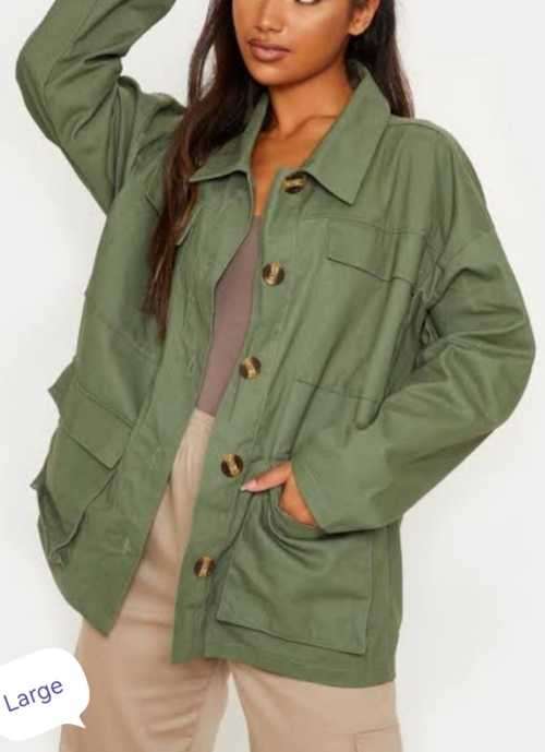 Stunning khaki Utility Jacket