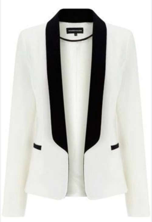 H&M Tux Style Blazer with rouged sleeves