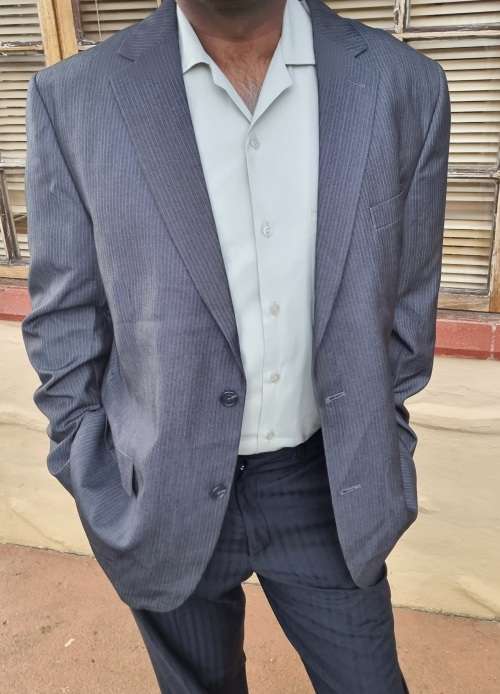Men`s Classic Pinstripe Blazer