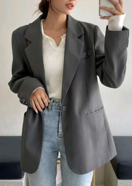 Gorgeous longer length grey blazer .... From R30 Shipping