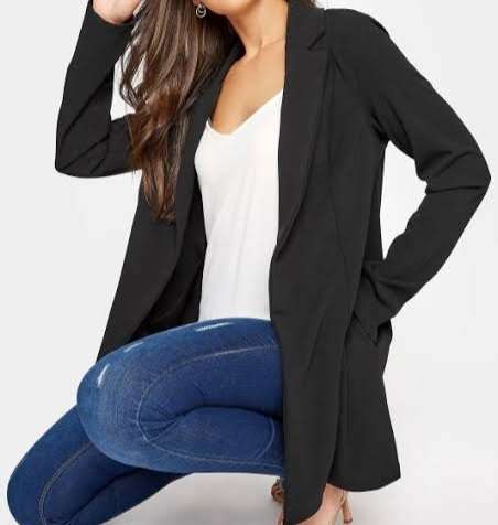 Exquisite black longer length blazer with buttons  .... From R30 Shipping