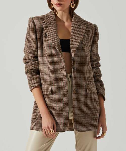 Stunning brown check Blazer