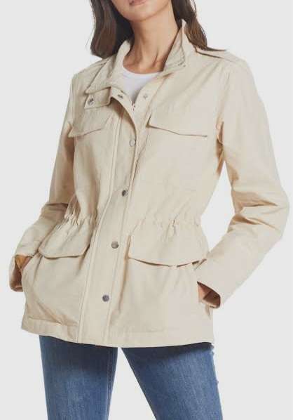 Stunning short Lightweight trench jacket