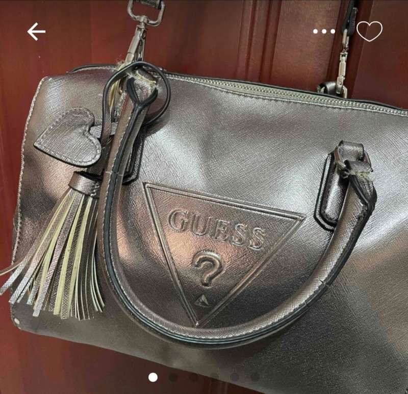 Beautiful Silver GUESS bag