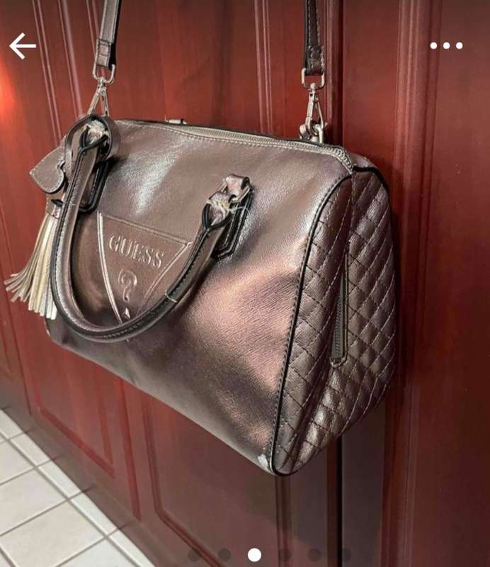Beautiful Silver GUESS bag
