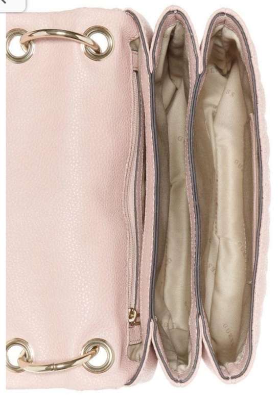 GUESS Fleur Quilted Charm Crossbody