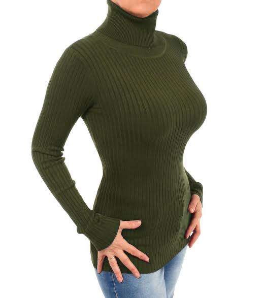 Gorgeous Khaki Polo neck