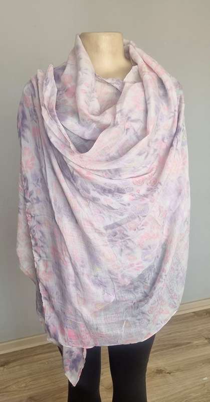 Beautiful Large Floral Cotton Scarf/ Wrap
